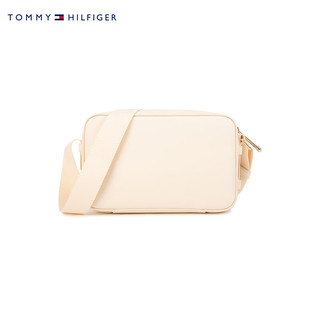 TOMMY HILFIGER  24春季女装通勤金属字母单肩相机包斜挎包AW0AW15991 米白色AEF OS