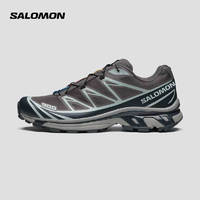 萨洛蒙（Salomon）男女款 户外运动舒适透气潮流穿搭时尚休闲轻量越野跑鞋 XT-6 灰褐色 474451 9 (43 1/3)