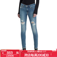 李维斯（Levi's）711中腰破洞紧身牛仔裤女士长裤百搭奢侈品潮牌20405071 Not Now 25 30