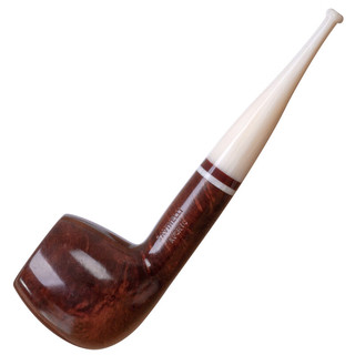 沙芬（SAVINELLI）意大利手工石楠木烟斗老式P426象牙白高档烟斗男士 【207斗型苹果式直斗 小号】