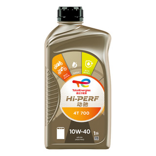 道达尔能源 Total）动驰HI-PERF 4T SPORT+ 半合成摩托车机油 10W40 SL级 1L（新老包装交替，随机发货）