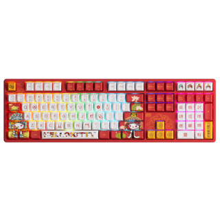 Akko 艾酷 5108S Hello Kitty国风京剧机械键盘 RGB背光 游戏家用办公键盘 5108S 国风京剧A款-TTC 公主轴