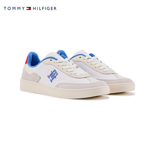 TOMMY HILFIGER  24春季女装复古拼接刺绣板鞋休闲运动鞋FW0FW07889 白色C30 36