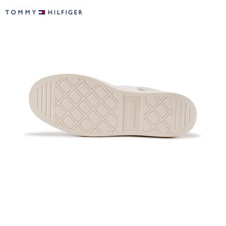 TOMMY HILFIGER  24春季女装复古拼接刺绣板鞋休闲运动鞋FW0FW07889 白色C30 36