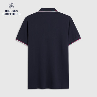 布克兄弟（BrooksBrothers）男士24早春简约修身休闲针织Polo衫 4004-藏蓝色 XS