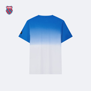 盖世威盖世威（K·SWISS）  男T恤 24春季 透气运动休闲长袖 1010037 141白蓝色 2XL