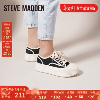 STEVE MADDEN /思美登2023秋季新款厚底饼干鞋帆布鞋女面包鞋 ILIAD