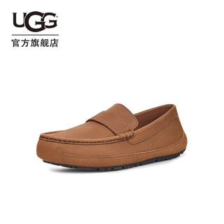 UGG 春季男士休闲平底时尚豆豆鞋乐福鞋 1147410CHE|栗色43