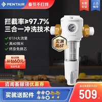 PENTAIR 滨特尔 美国滨特尔前置过滤器b140家用反冲洗全铜全屋自来水净水器b1140