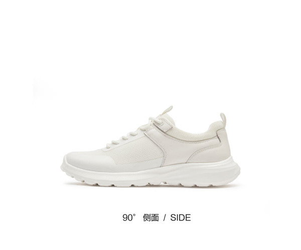 思加图2024春季时尚运动休闲鞋厚底透气系带男单鞋子a6437am4 型格黑