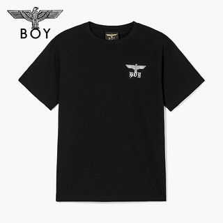 BOY LONDON春夏24款短袖翅膀设计黑色T恤N01027 黑色 XL