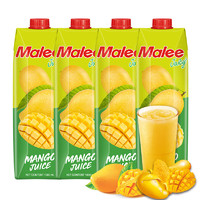 Malee 玛丽 泰国进口饮料果汁 芒果汁 大瓶饮品聚会餐饮装1L*4
