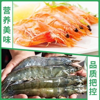 青岛大虾鲜活新鲜冷冻海鲜盐冻虾超大整箱海虾青虾对虾基围虾水产