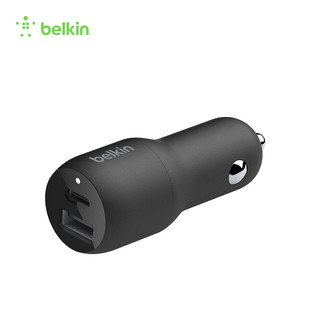 belkin 贝尔金 37W双接口车载充电器iPhone车载PD+PPS快充车充