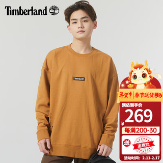 Timberland添柏岚卫衣男春夏新款户外运动休闲套头衫宽松舒适长袖T恤A5VQS A5VQSP47/小麦色