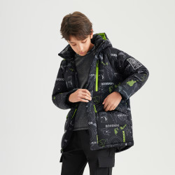 bosideng波司登儿童羽绒服洋气加厚冬季保暖男中大童鸭绒外套面包服中