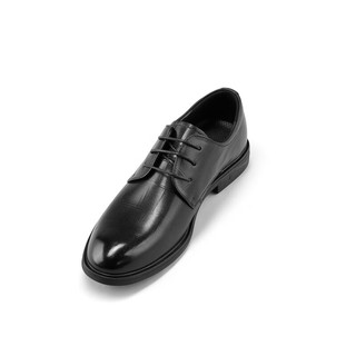 HLA海澜之家皮鞋男24系带舒适透气商务正装鞋子男HSXSD1W013A 黑色格纹13 42