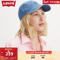 Levi's 李维斯 24春季休闲棒球帽星星刺绣撞色时尚 牛仔蓝 D7920-0004 OS