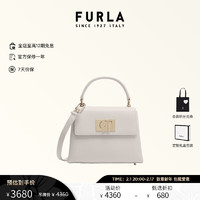 FURLA 芙拉 [情人节礼物]FURLA芙拉1927牛皮迷你通勤女士婚包单肩手提斜挎包 浅米色 MINI