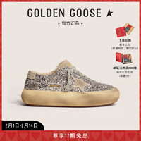 GOLDEN GOOSE 女鞋 Space-Star 23年秋冬新款脏脏鞋银色亮片毛绒厚底休闲鞋 银色 39码245mm