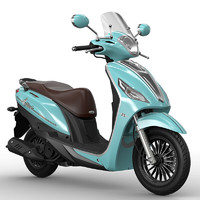 宗申 2023款125ET小喬 復古踏板摩托車 泓汐淡藍 精致版 全款