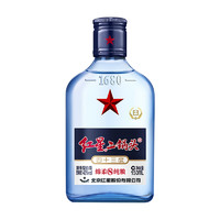 88VIP：红星 北京红星二锅头蓝瓶绵柔8纯粮43度150ml单瓶装清香型高度白酒国产