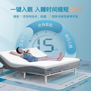 舒福德S100智能床垫一键入眠运动员零重力电动按摩多功能百搭床 S100智能床垫 1800*2000(床垫偏硬)