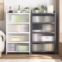 唐辑钢制书架书柜防尘落地多层带门铁艺书架置物架收纳储物柜三层长70 【加厚加宽42cm】灰色三层长70