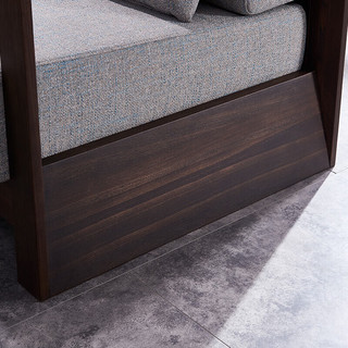 光明家具实木沙发现代简约风极简家具大小户型沙发组合3804 1+1+3 单+单+三组合套装