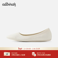 Allbirds Tree Breezers （）夏平底鞋软底舒适休闲鞋通勤女鞋芭蕾鞋 自然白 41 女码