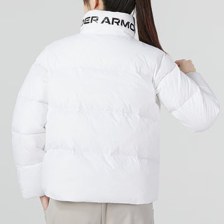 安德玛（UNDERARMOUR）女装 秋季羽绒服运动服保暖时尚户外训练潮流立领外套 1375455-100 XS