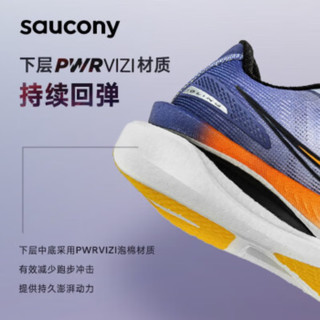 索康尼（SAUCONY）男鞋女鞋 23IDLING巡航跑鞋缓震耐磨运动鞋休闲透气跑步鞋 S28191-6/巡航/白紫 42.5/9/270