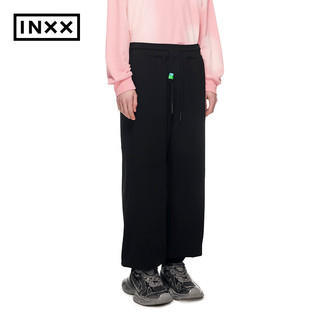英克斯（inxx）潮牌春宽松休闲裤针织长裤束脚裤XXE1230104 黑色 XL