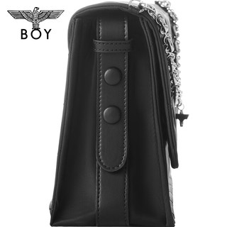 BOY LONDON24春季潮牌立体金属老鹰腋下斜跨两用链条包N85003 黑色