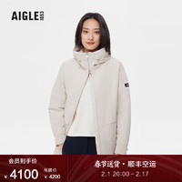 AIGLE艾高秋冬款MTD防风防雨保暖户外休闲运动舒适棉服女士外套 蘑菇粉 AQ232 M