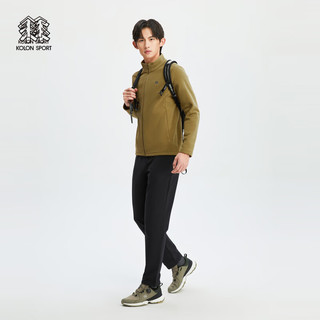 KOLON SPORT可隆男士立领抓绒夹克 驼色CA 190/3XL