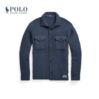 Polo Ralph Lauren 拉夫劳伦 男装 24早春毛绒起绒布外套式衬衫RL17768 400-蓝色 S