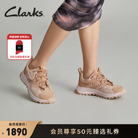 Clarks其乐城市户外系列女鞋24户外登山防滑防泼水运动鞋 粉色 261781464 38