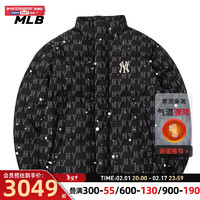 美职棒（MLB）男装女装 保暖羽绒服时尚户外运动服休闲外套 3ADJM0236-50BKS XS