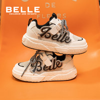 88VIP：BeLLE 百丽 童鞋儿童网面鞋春季新款透气女童运动鞋男童学生低帮板鞋宝宝