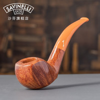 沙芬（SAVINELLI）意大利手工石楠木烟斗签字6级高档男士 【一斗一型】【手工礼盒12号】