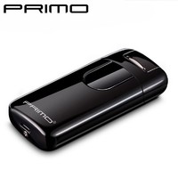 PRIMO派瑞PRIMO打火机充电usb电子点烟器刻字感应双电弧打火机防风 黑冰-不刻字-不含手提袋