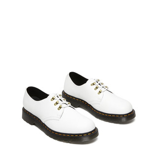 Dr.Martens 马丁（DR.MARTENS）Vegan 1461 HDW 时尚英伦风通勤白色3孔马丁单鞋 白色 37