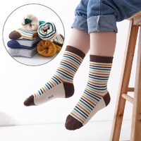 六指鼠 儿童袜子秋冬季棉男童女童加厚加绒毛圈宝宝袜冬天保暖袜