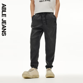 ABLE JEANS 24夏季仿针织牛仔弹力显瘦休闲裤子男818033 深陨石灰 L