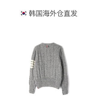 THOM BROWNE. TB毛衣男款灰色简约圆领时尚宽松