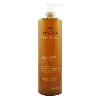 NUXE 欧树 法国蜂蜜洗面奶男女士洁肤凝胶 保湿温和洁面乳 400ml