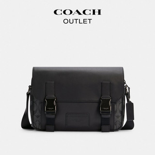 COACH 蔻驰 奥莱男包经典标志TRACK斜挎包单肩包