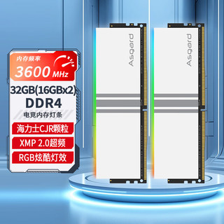 Asgard 阿斯加特 32GB套装 DDR4 3600 台式机内存条 女武神·瓦尔基里系列 RGB灯条