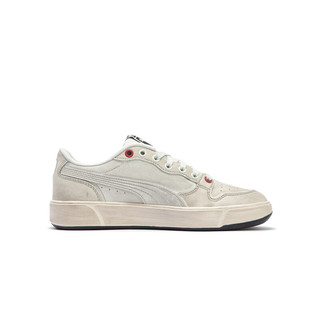 PUMA 彪马 男女同款复古休闲板鞋脏脏鞋 LX COURT LOW 399254 白色-白色-红色-01 35.5